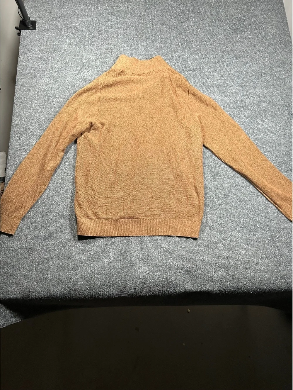 Michael Kors Men's Brown Quarter-Zip Sweater Size Large